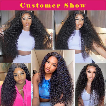 Neobeauty 210% Density Human Hair HD Lace Wigs Water Wave 13x4 Lace Frontal Wig Virgin Hair